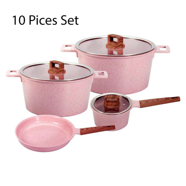 Marble Coated Cooking Set